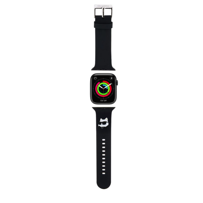 Karl Lagerfeld Choupette Head NFT Remienok Apple Watch 38/40/41 Black