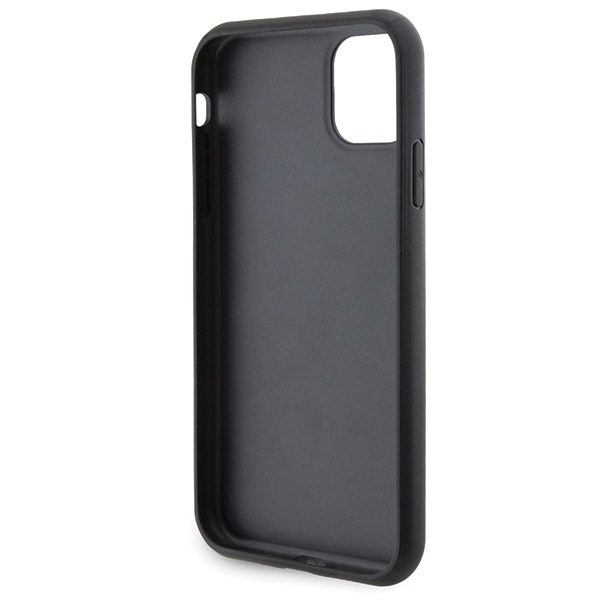 Karl Lagerfeld KLHCN61GSACHPK Black Hardcase Gripstand Saffiano Choupette Pins iPhone 11 Tok