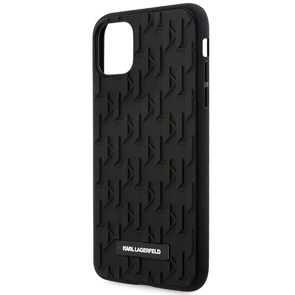 Karl Lagerfeld KLHCN61RUPKLPK Hardcase Black 3D Monogram iPhone 11 Tok