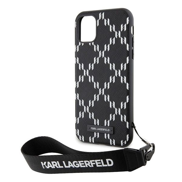 Karl Lagerfeld KLHCN61SAKLMBSK Black Hardcase Monogram Losange Saffiano iPhone 11 Tok