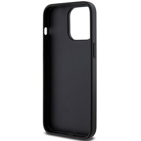 Karl Lagerfeld KLHCP13XGSACHPK Black Hardcase Gripstand Saffiano Choupette Pins iPhone 13 Pro Max Tok