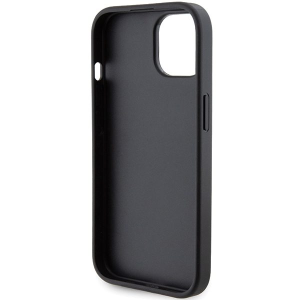 Karl Lagerfeld KLHCP15MGSACHPK Black Hardcase Gripstand Saffiano Choupette Pins iPhone 15 Plus Tok