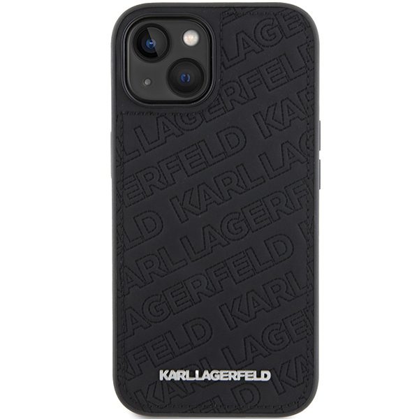 Karl Lagerfeld KLHCP15MPQKPMK Black Hardcase Quilted K Pattern iPhone 15 Plus Tok