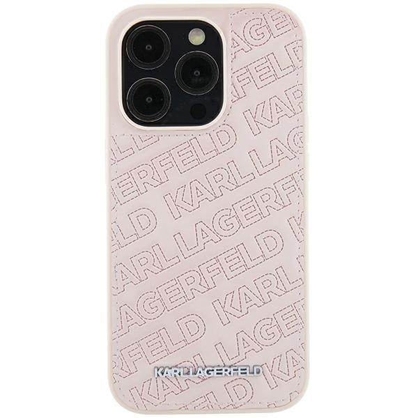 Karl Lagerfeld KLHCP15SPQKPMP Pink Hardcase Quilted K Pattern iPhone 15 Tok