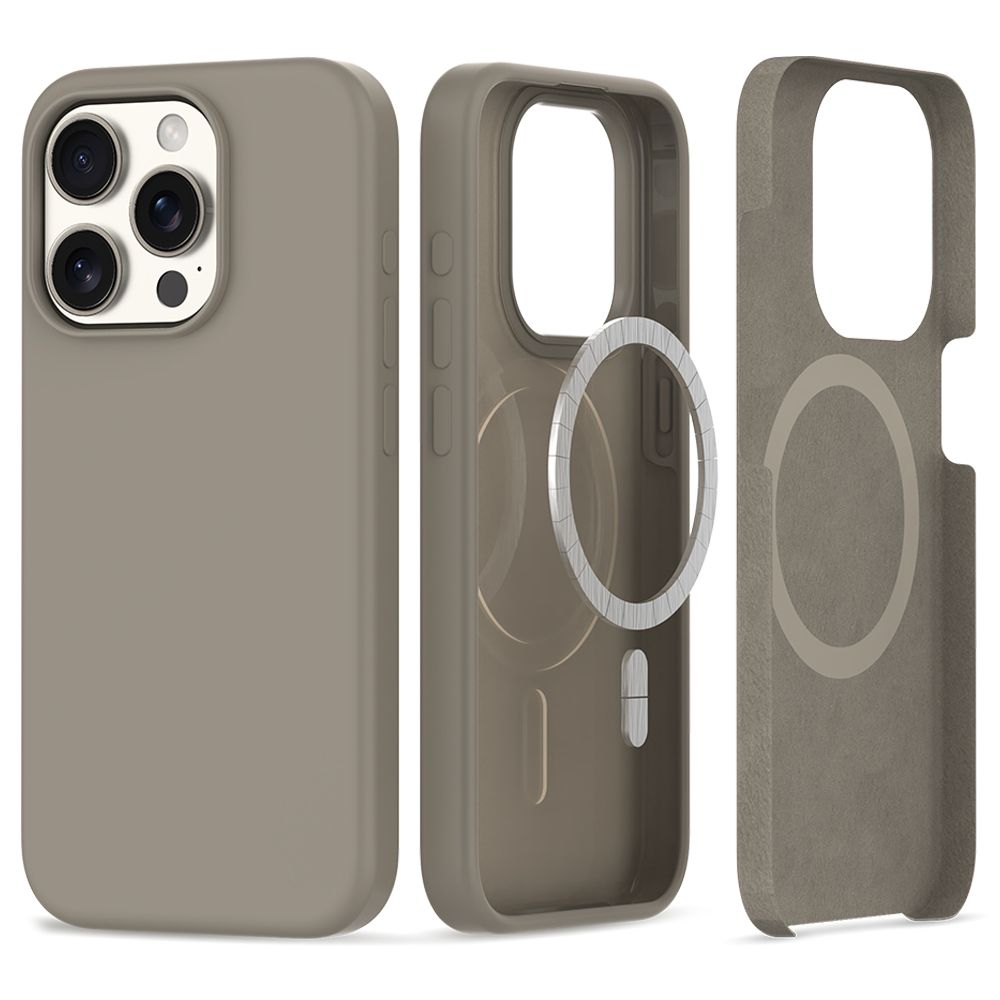 Tech-Protect Silicone MagSafe Titanium iPhone 15 Pro Max Tok
