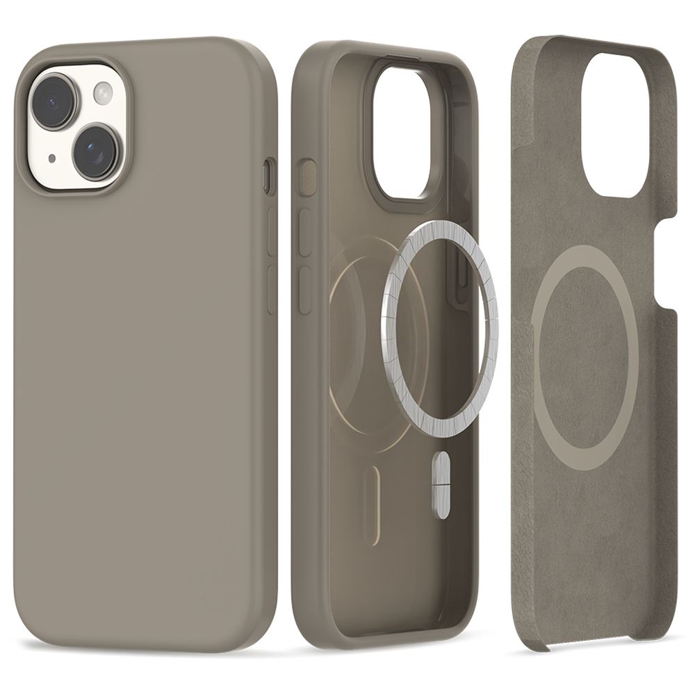 Tech-Protect Silicone MagSafe Titanium iPhone 15 Tok