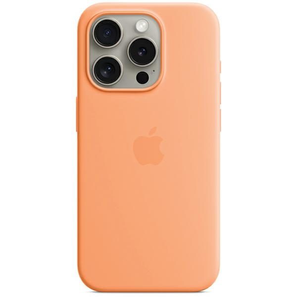 Apple MT1H3ZM/A MagSafe Orange Sorbet Silicone iPhone 15 Pro Tok