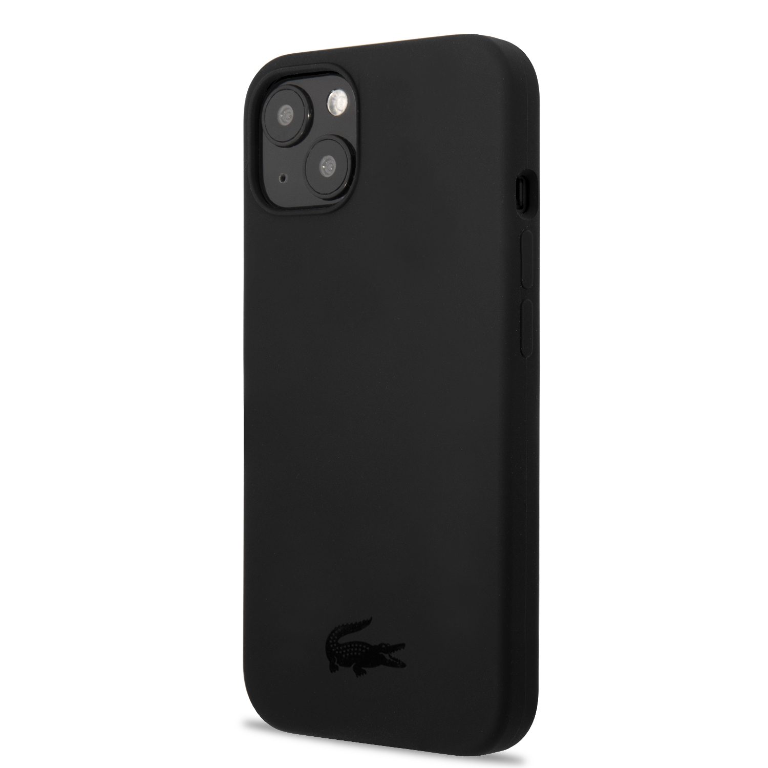 Lacoste Liquid Silicone Glossy Printing Logo Black iPhone 13 Mini Tok