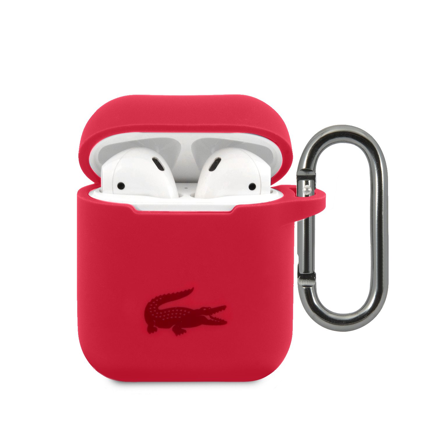 Lacoste Liquid Silicone Glossy Printing Logo Red Airpods 1/2 Tok