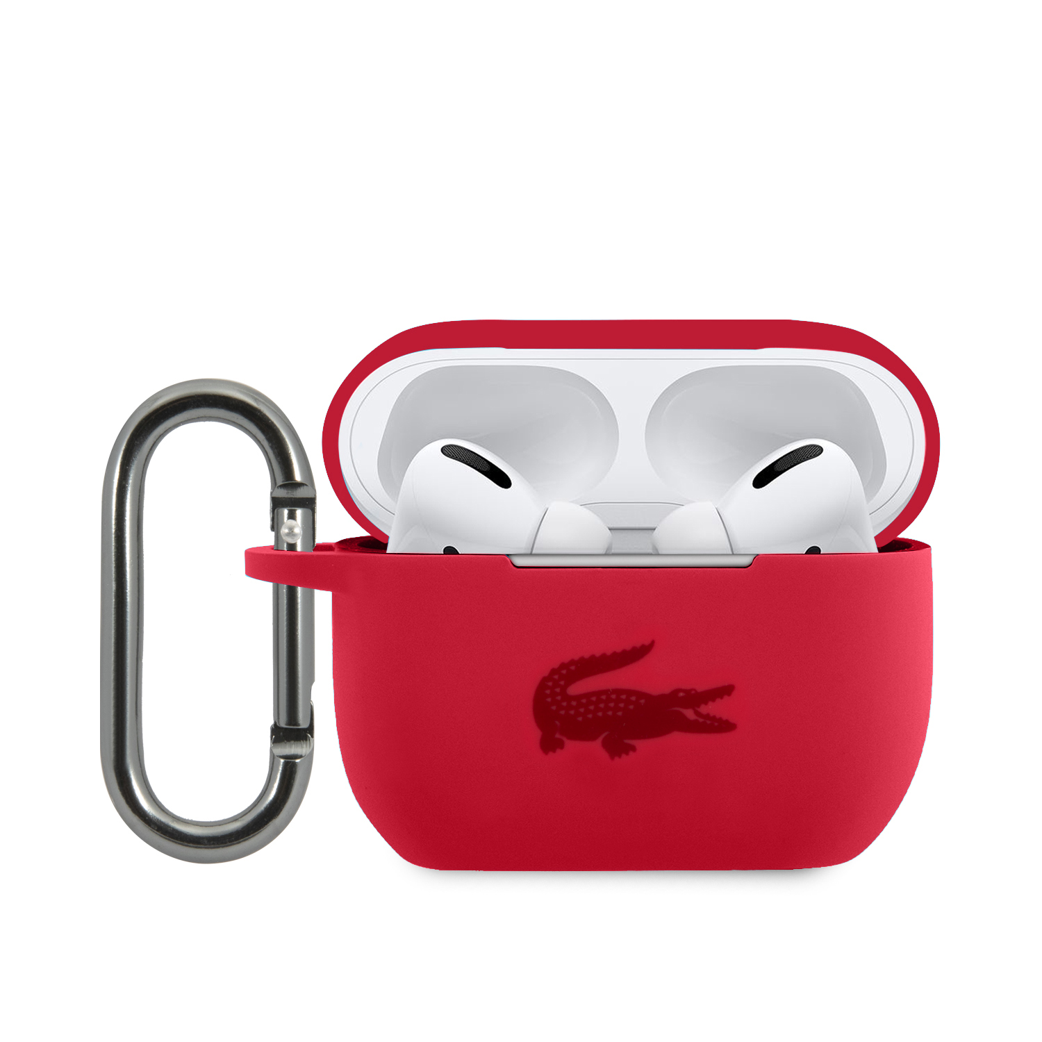 Lacoste Liquid Silicone Glossy Printing Logo Red Airpods Pro Tok