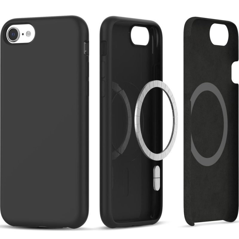 Tech-Protect Silicone MagSafe Black iPhone 7/8/SE 2020/SE 2022 Tok