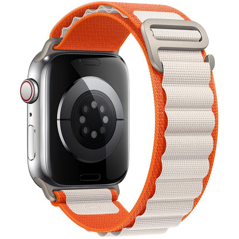 Alpina Szíj Apple Watch 45/44/42/Ultra Orange Starlight