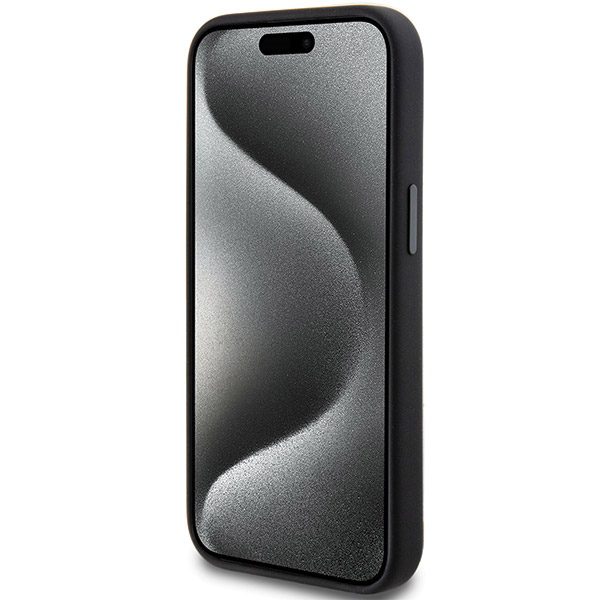 AMG AMHMP15M23SSPK Black Hardcase Silicone Large Rhombuses Pattern MagSafe iPhone 15 Plus/14 Plus Tok