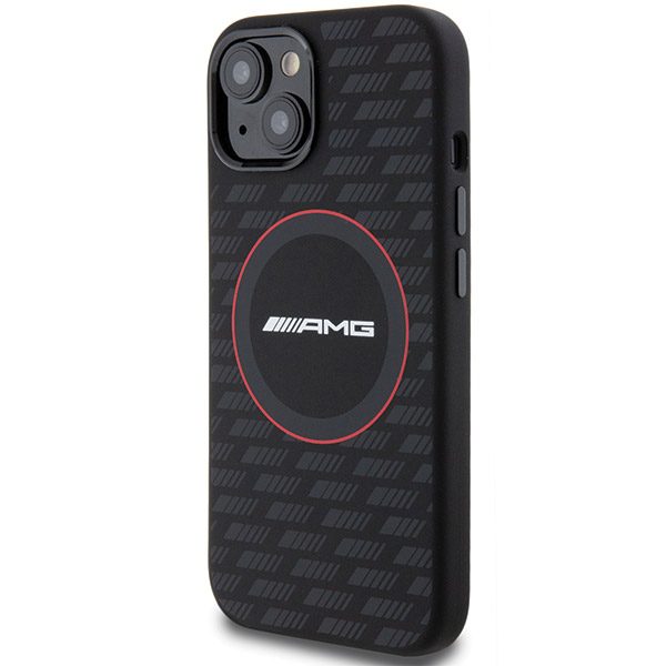 AMG AMHMP15S23SMRK Black Hardcase Silicone Carbon Pattern MagSafe iPhone 15 Tok