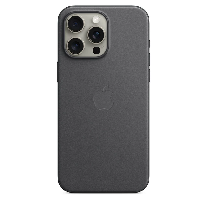 Apple FineWoven MagSafe MT4H3ZM/A Black iPhone 15 Pro Tok