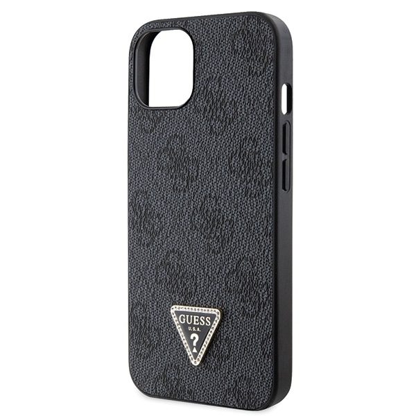 Guess GUHCP13MP4TDSCPK Black Hardcase Crossbody 4G Metal Logo iPhone 13 Tok
