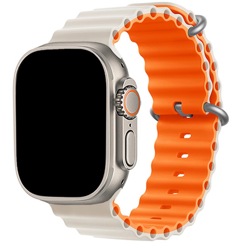 Ocean Szíj Apple Watch 45/44/42/Ultra Starlight Orange