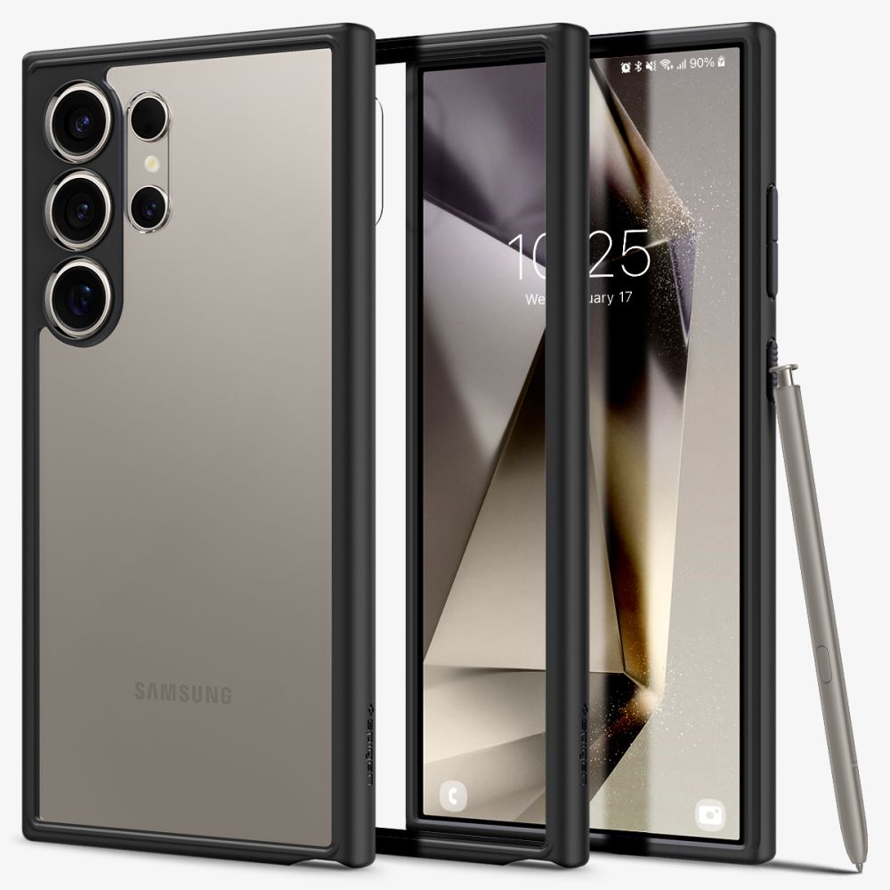 Spigen Ultra Hybrid Matte Black Samsung Galaxy S24 Ultra Tok