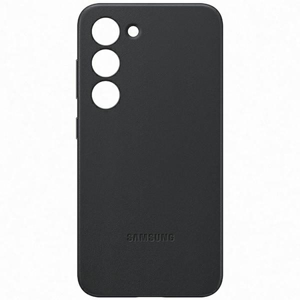 Samsung EF-VS911LBE Leather Black Samsung Galaxy S23 Tok