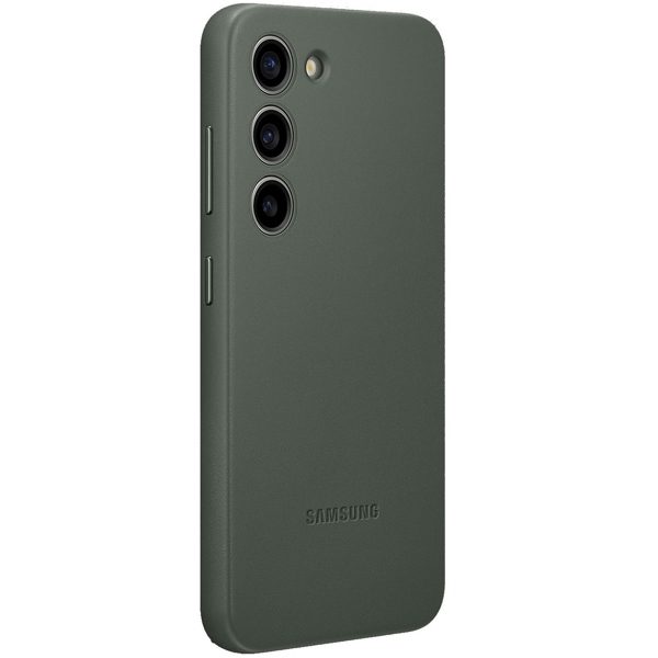 Samsung EF-VS916LGE Leather Green Samsung Galaxy S23 Plus Tok