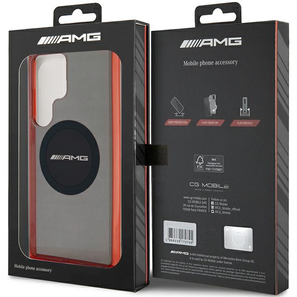 AMG AMHMS24L23HBCK Black Hardcase Transparent Bicolor MagSafe Samsung Galaxy S24 Ultra Tok