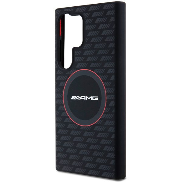 AMG AMHMS24L23SMRK Black Hardcase Silicone Carbon Pattern MagSafe Samsung Galaxy S24 Ultra Tok