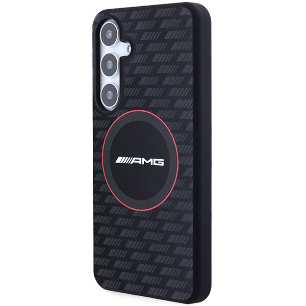 AMG AMHMS24M23SMRK Black Hardcase Silicone Carbon Pattern MagSafe Samsung Galaxy S24 Plus Tok