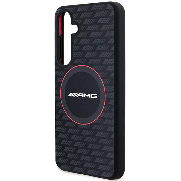 AMG AMHMS24M23SMRK Black Hardcase Silicone Carbon Pattern MagSafe Samsung Galaxy S24 Plus Tok