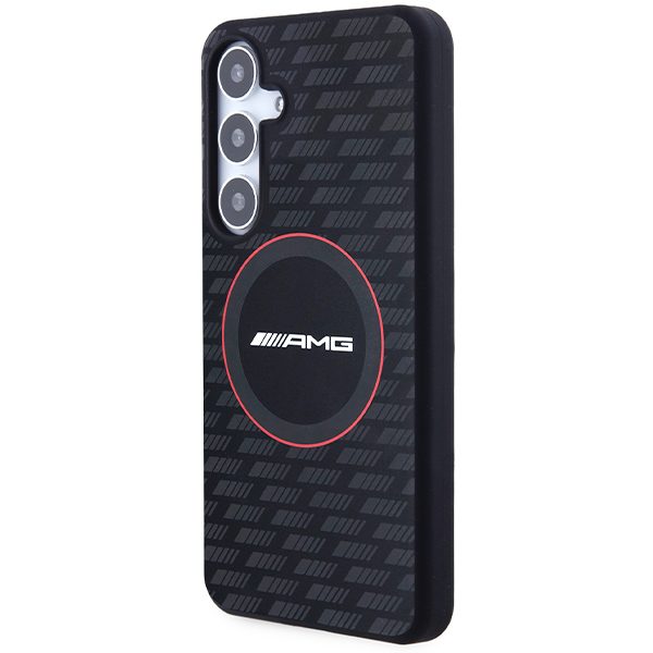 AMG AMHMS24S23SMRK Black Hardcase Silicone Carbon Pattern MagSafe Samsung Galaxy S24 Tok