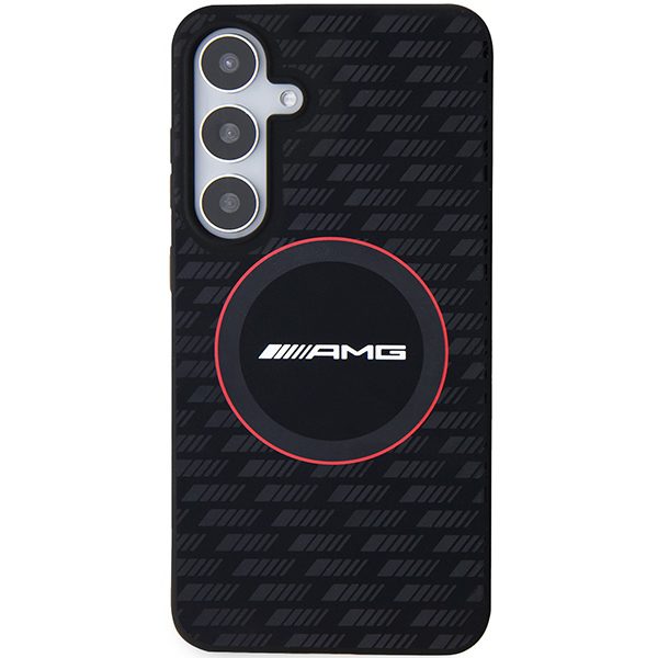 AMG AMHMS24S23SMRK Black Hardcase Silicone Carbon Pattern MagSafe Samsung Galaxy S24 Tok