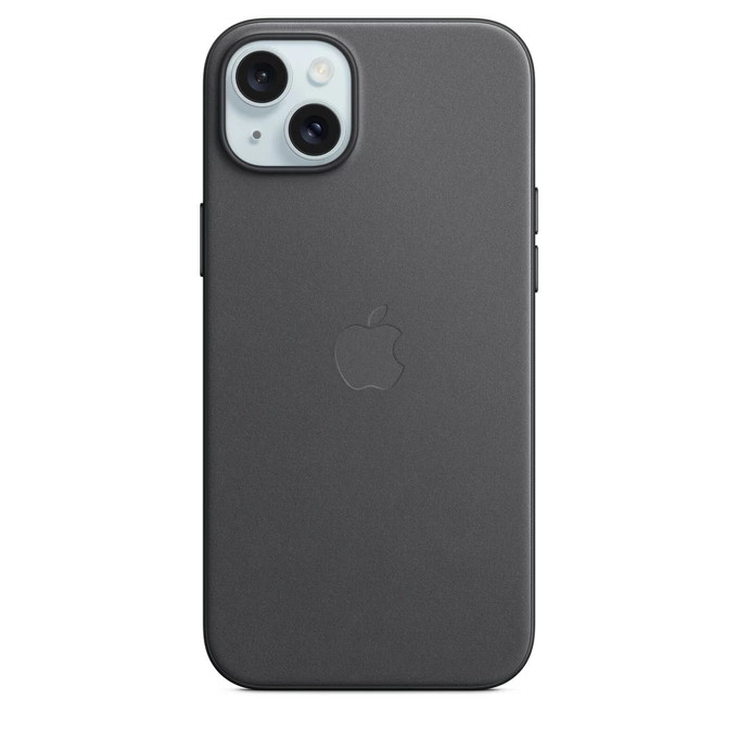 Apple MT423ZM/A FineWoven MagSafe Black iPhone 15 Plus Tok