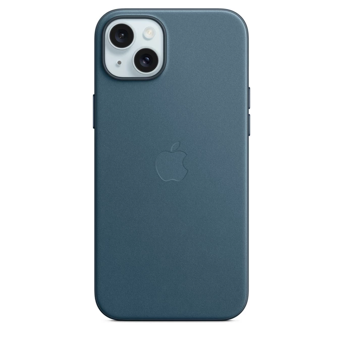 Apple MT4D3ZM/A FineWoven MagSafe Pacific Blue iPhone 15 Plus Tok