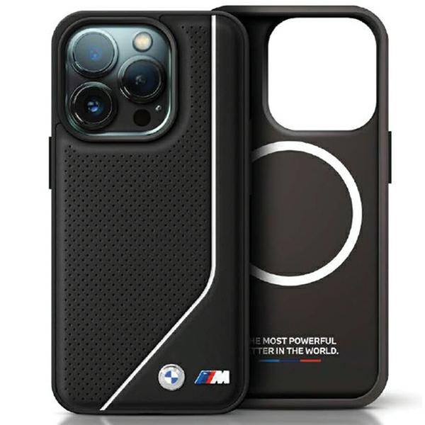 BMW BMHMP15S23PUCPK Black Hardcase Perforated Twisted Line MagSafe iPhone 15 Tok