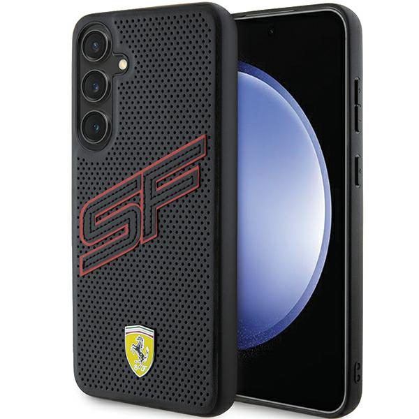 Ferrari FEHCS24MPINK Black HardCase Big SF Perforated Samsung Galaxy S24 Plus Tok