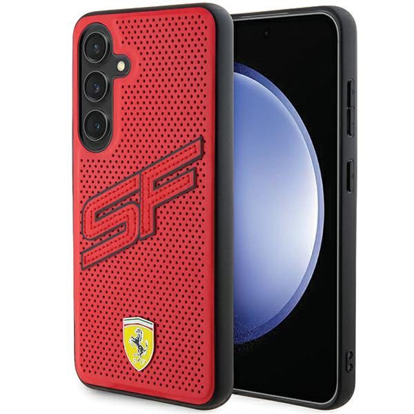 Ferrari FEHCS24SPINR Red HardCase Big SF Perforated Samsung Galaxy S24 Tok