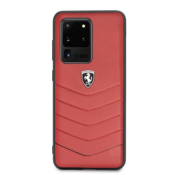 Ferrari HardCase FEHQUHCS69RE Red Heritage Samsung Galaxy S20 Ultra Tok