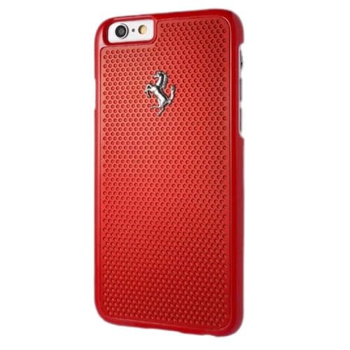 Ferrari HardCase FEPEHCP6RE Perforated Aluminium Red iPhone 6S/6 Tok