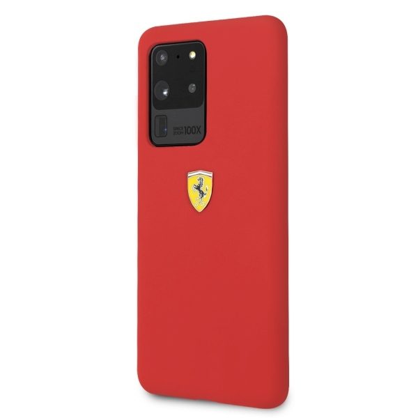 Ferrari HardCase FESSIHCS69RE Red Silicone Samsung Galaxy S20 Ultra Tok