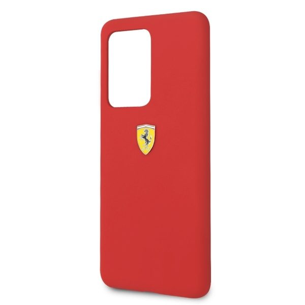 Ferrari HardCase FESSIHCS69RE Red Silicone Samsung Galaxy S20 Ultra Tok