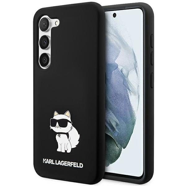 Karl Lagerfeld KLHCS24SSNCHBCK Hardcase Black Silicone Choupette Samsung Galaxy S24 Tok