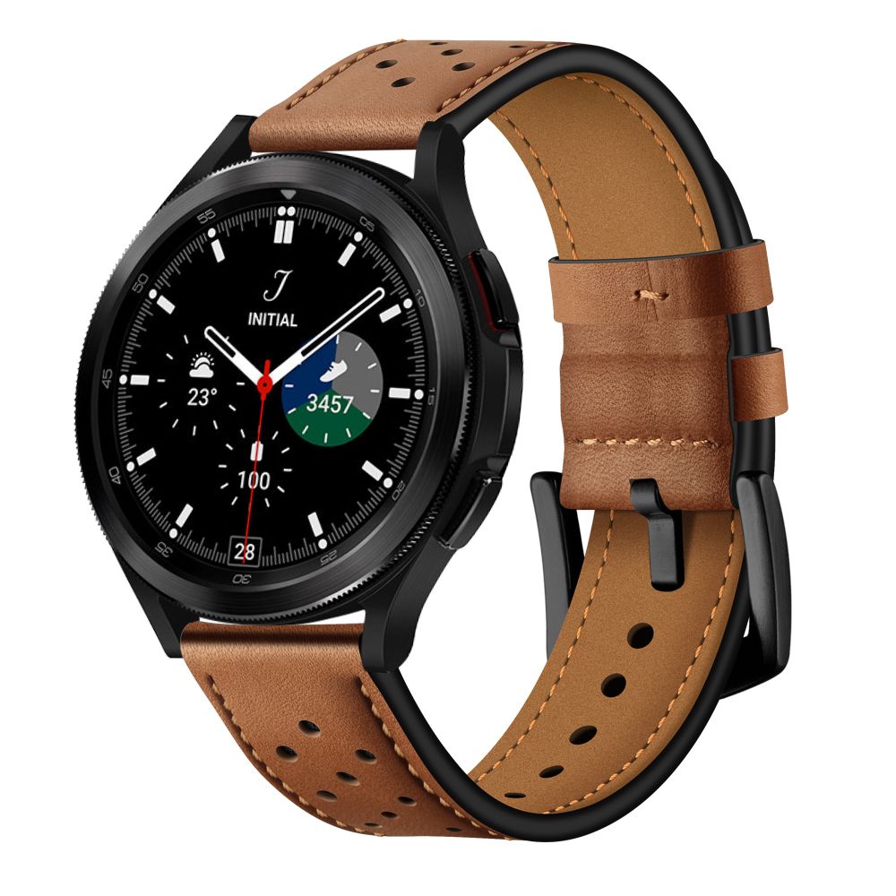 Tech-Protect Leather Samsung Galaxy Watch 4 / 5 / 5 Pro / 6 Brown