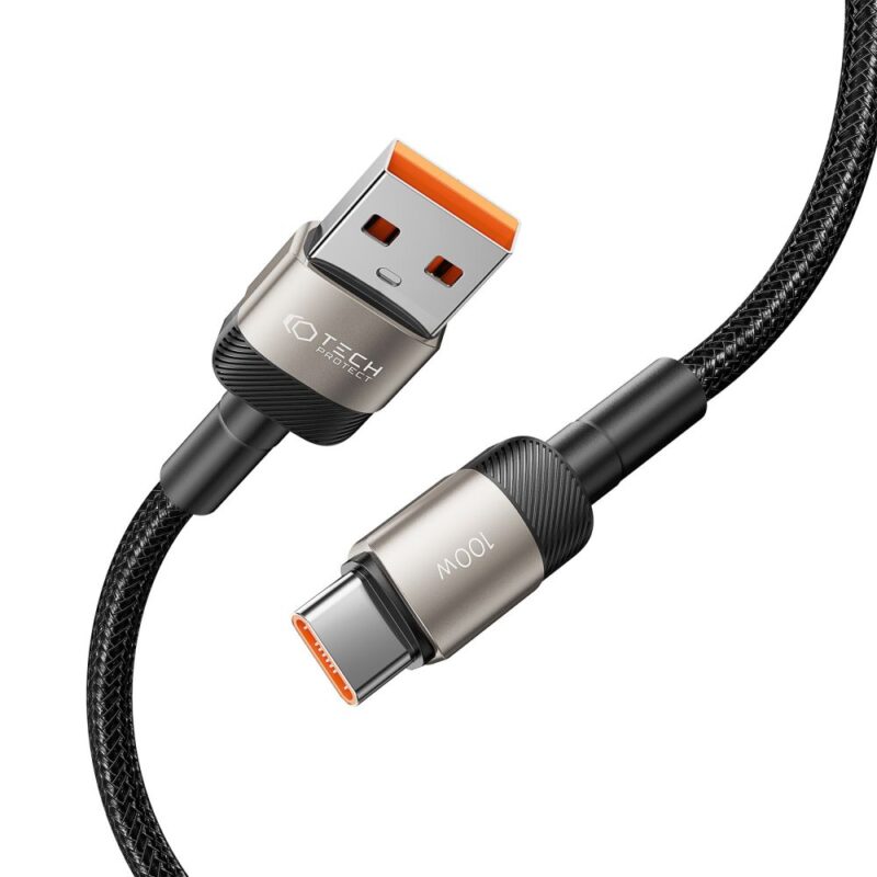 Tech-Protect Ultraboost Evo Type-C Cable 100W/5A 200cm Titanium