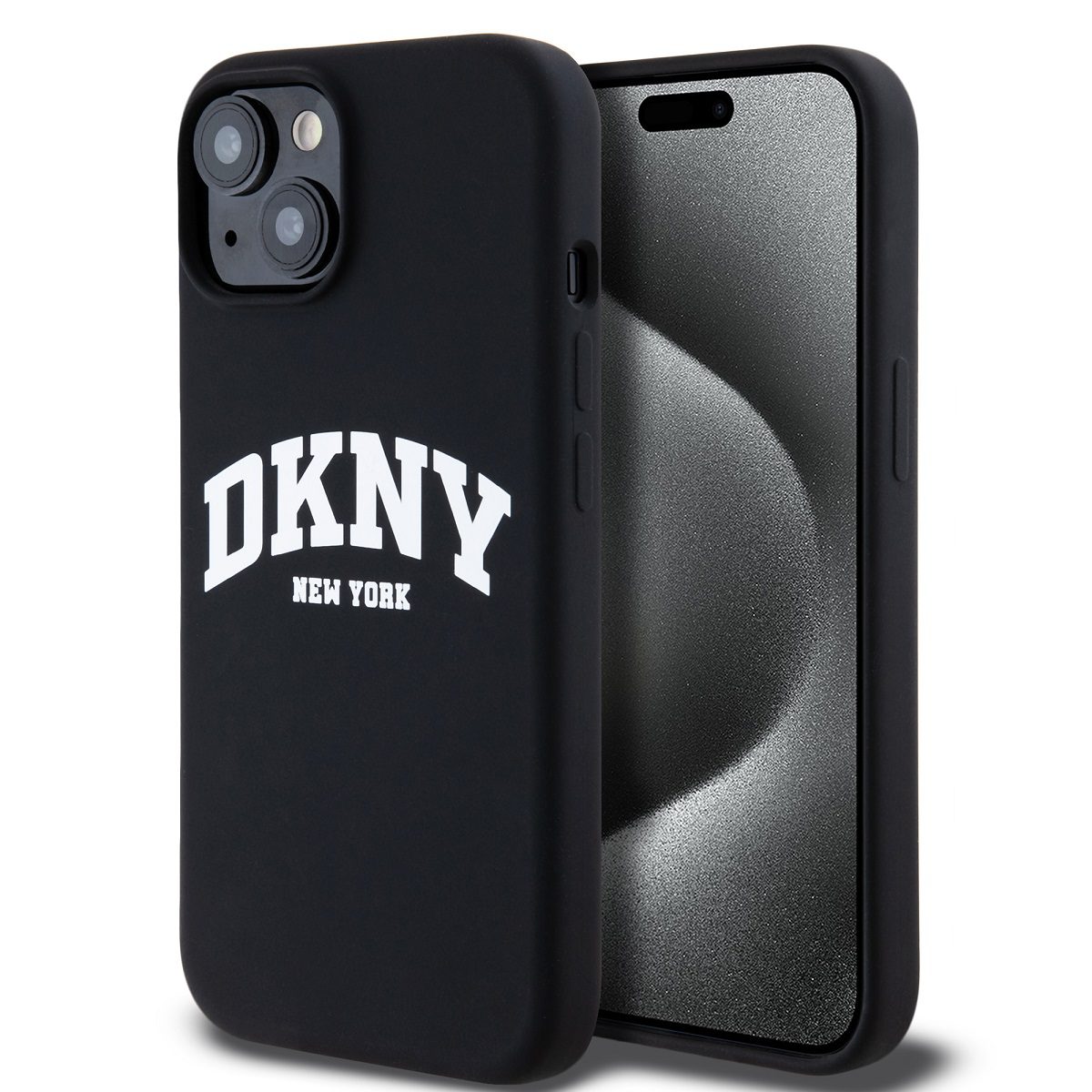 DKNY Liquid Silicone Arch Logo MagSafe Black iPhone 11 Tok