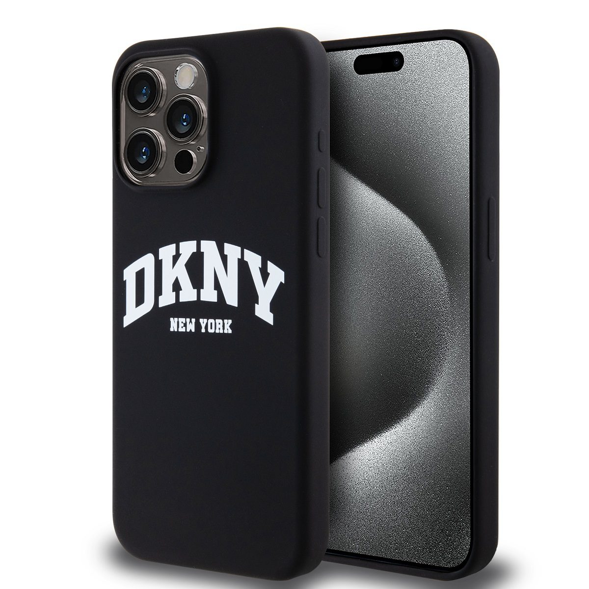 DKNY Liquid Silicone Arch Logo MagSafe Black iPhone 12/12 Pro Tok