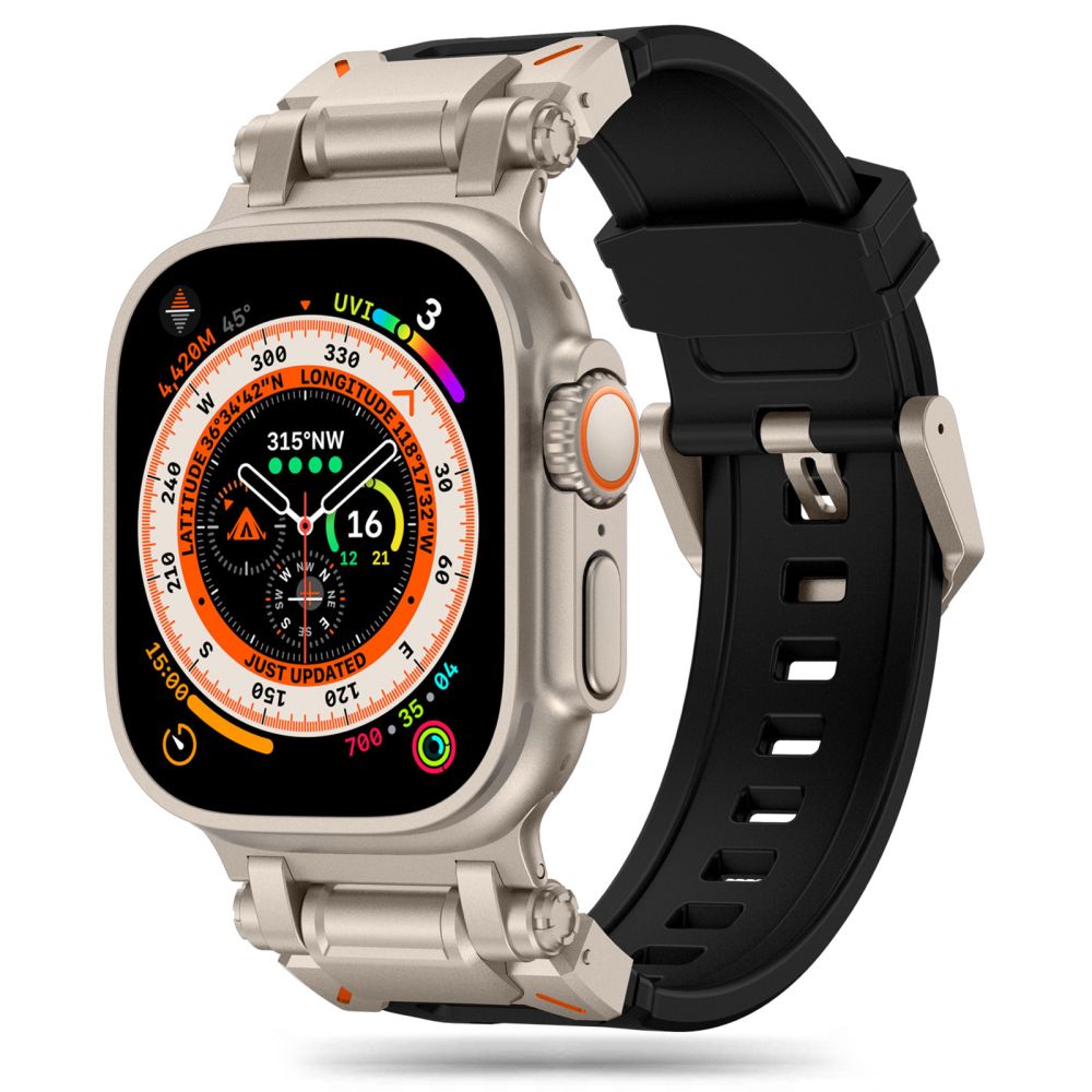 Tech-Protect Delta Pro Apple Watch 4 / 5 / 6 / 7 / 8 / 9 / SE / Ultra 1 / 2 (42 / 44 / 45 / 49 MM) Black/Titanium