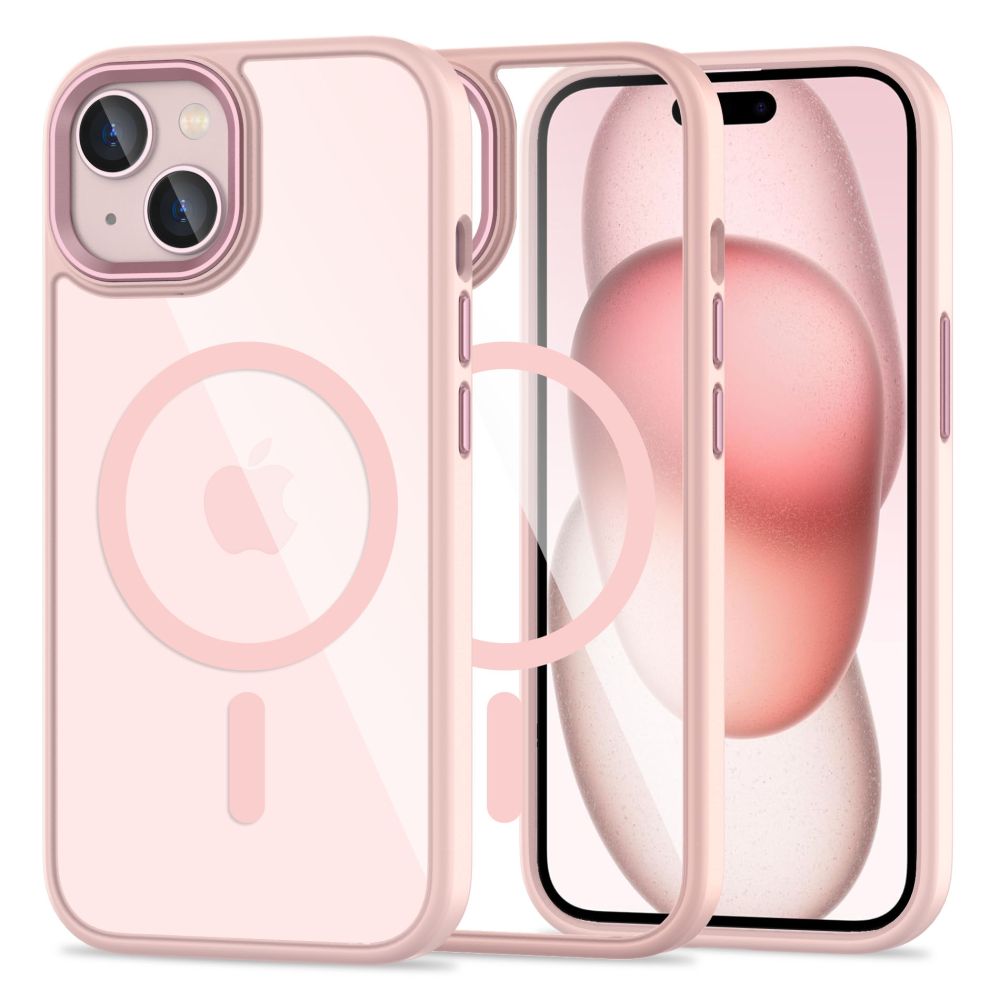 Tech-Protect MagMat MagSafe Pink/Clear iPhone 15 Tok